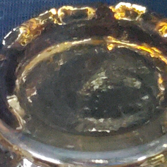 Anchor Hocking Lido Milano Juice Glasses Desert Honey Crinkle set of 2 vintage - Picture 7 of 7